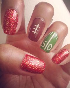 SUPER Bowl Sunday Nails