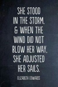 She Stood Strong in the Storm