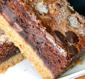 Mexican Chocolate Crunch Brownies